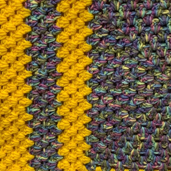 Bassinet, Car, Stroller, Lap, Crib Blanket Handmade Crocheted NEW - Picture 8 of 15